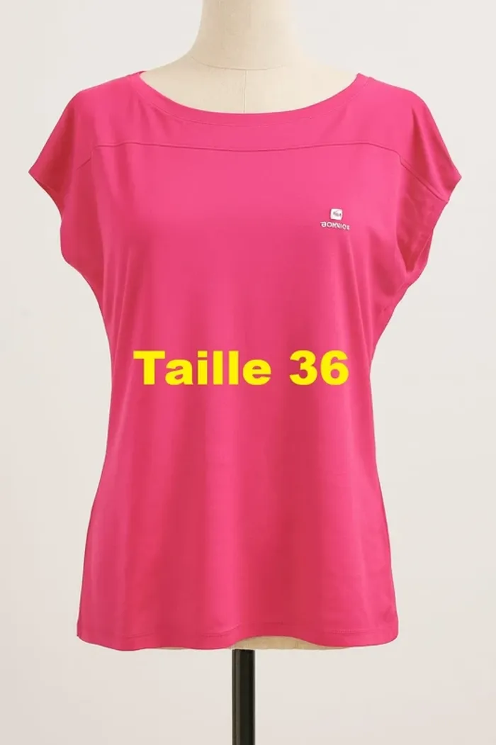 Tee shirt manche courte rose Domyos Taille 36