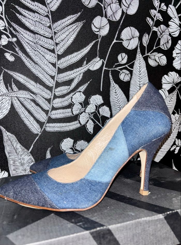 Escarpins en jean - photo numéro 2