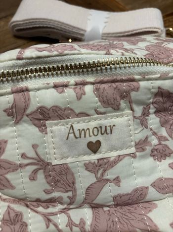 Sac banane fleurs roses bohème 