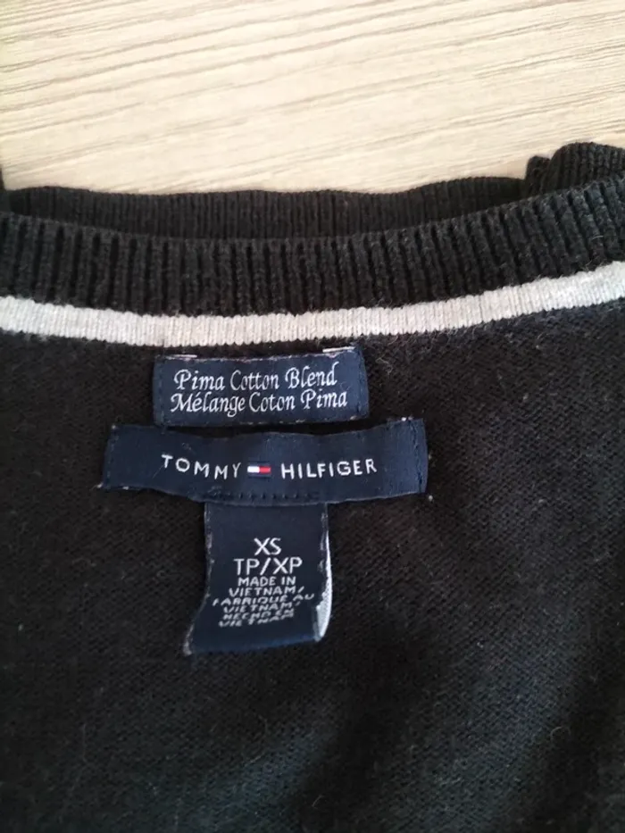 Pull Femmes Col V - Tommy Hilfiger - Taille XS - photo numéro 6