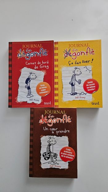 Lot 3 livres Journal d'un dégonflé 