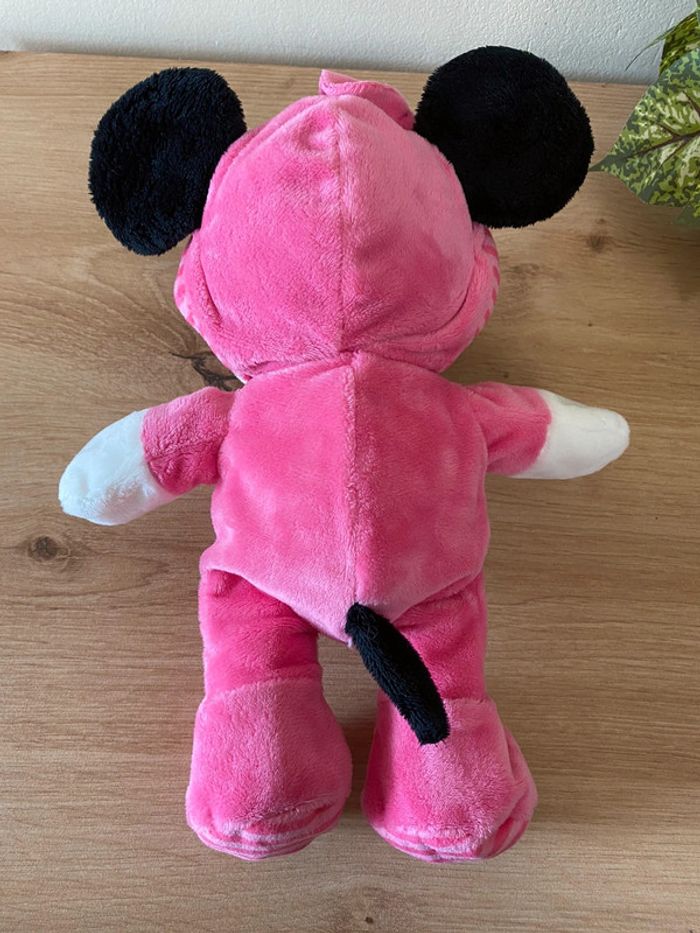 Doudou peluche souris minnie pyjama capuche rose Disney - photo numéro 3