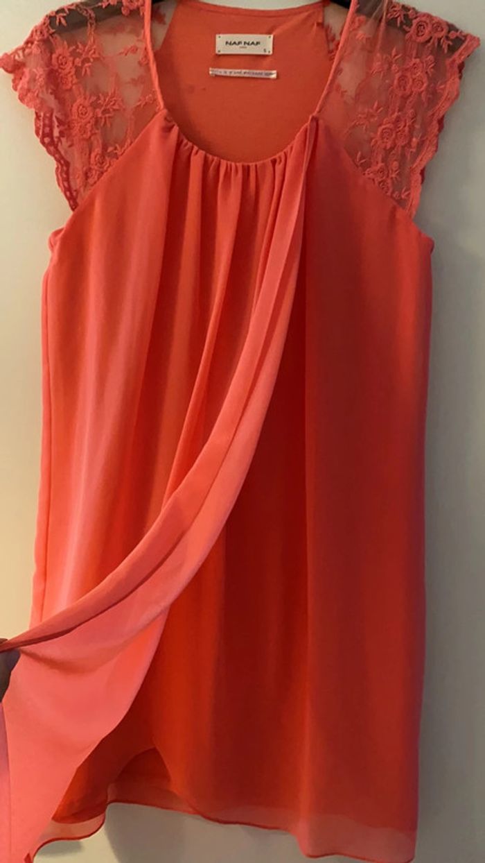 Robe élégante naf naf dentelle s - photo numéro 5