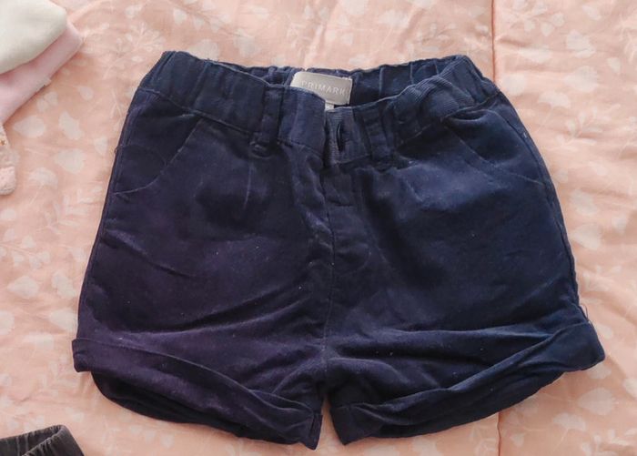 Short velours bébé fille (lot de 2) 12 mois - photo numéro 7