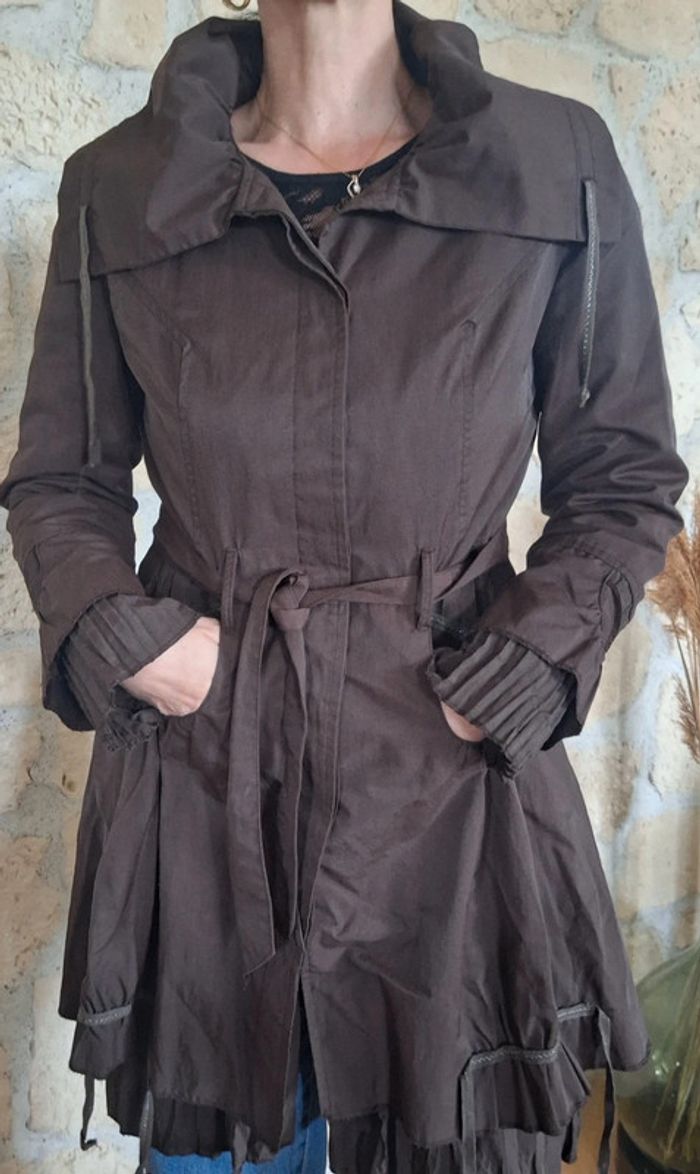Trench long marron taille 1 Areline