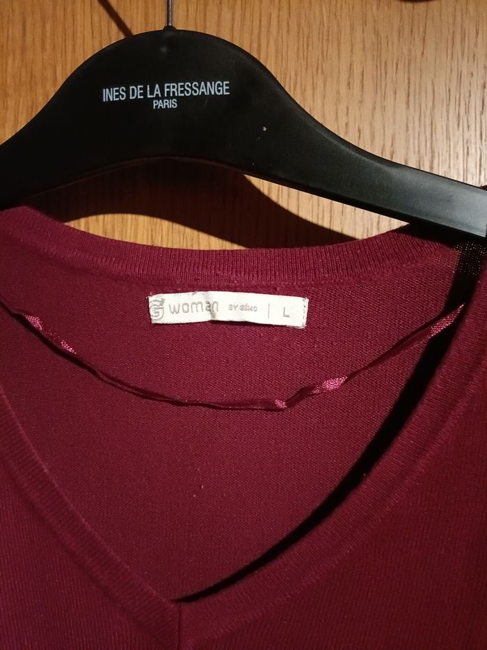 Pull bordeaux - photo numéro 2