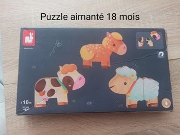 Puzzle aimanté en bois dès 18 mois
