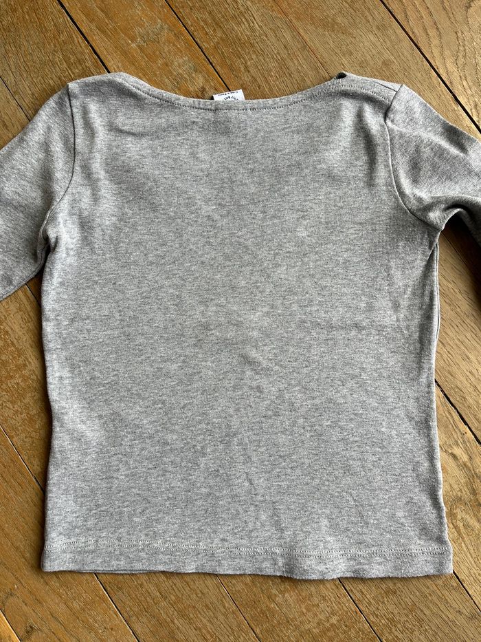 Tee-shirt gris Petit Bateau 6 ans - photo numéro 3