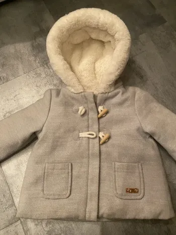 manteau chaud à capuche 12 mois
