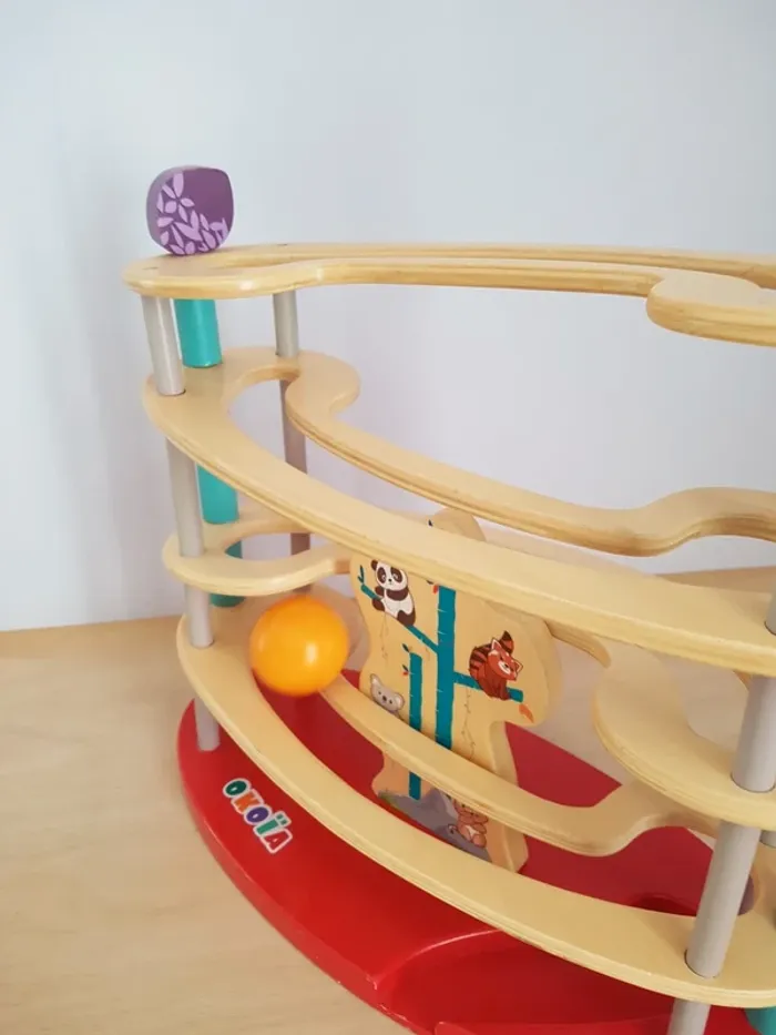 Okoïa, toboggan à balle panda en bois - photo numéro 10