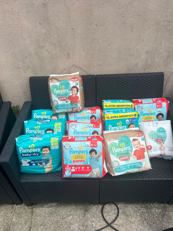 Les couches Pampers 8€ l’unité - photo numéro 1