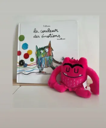Peluche Émotion Amour – La Couleur des Émotions 💗 ( neuve )