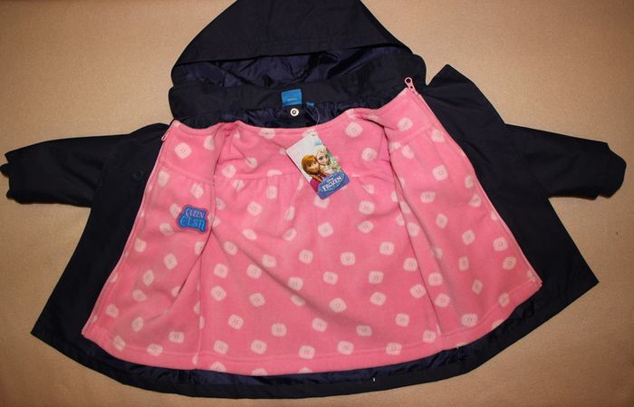 manteau 2 en 1 fille 2-3 ans La reine des neiges Disney marine - photo numéro 5