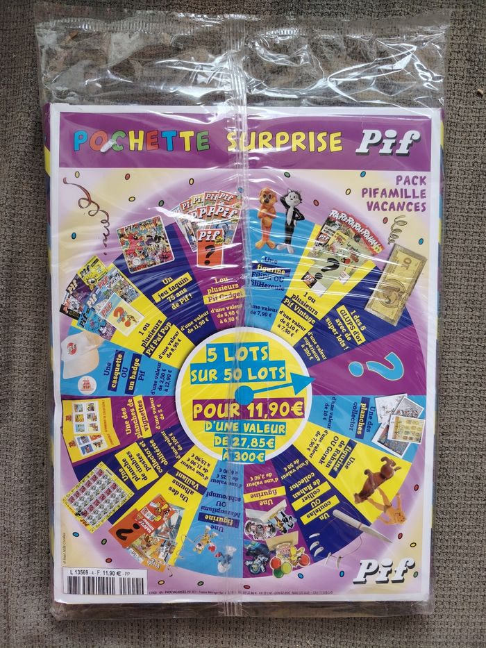 Pochette surprise pif gadget neuve sous emballage scellé - photo numéro 2