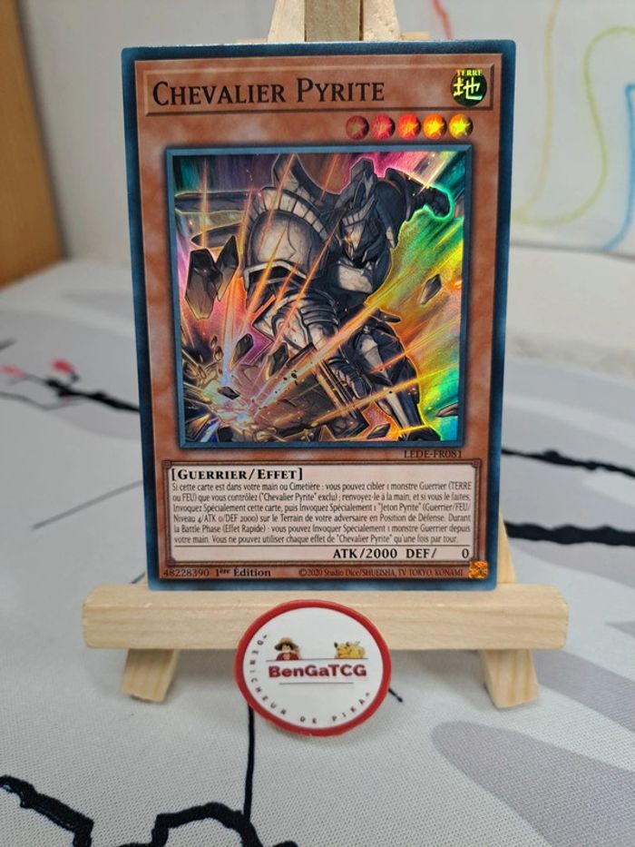 Carte Chevalier Pyrite SR Yu-Gi-Oh! Héritage de la Destruction FR LEDE