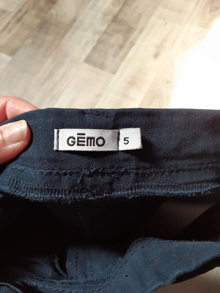 Pantalon fille bleu marine 5 ans - photo numéro 6