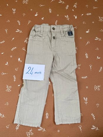 Pantalon effet lin 23 mois