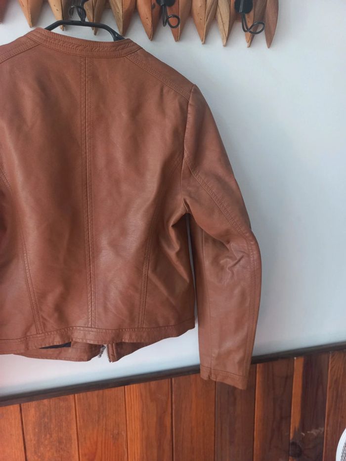 Veste droite zippée beige - photo numéro 10