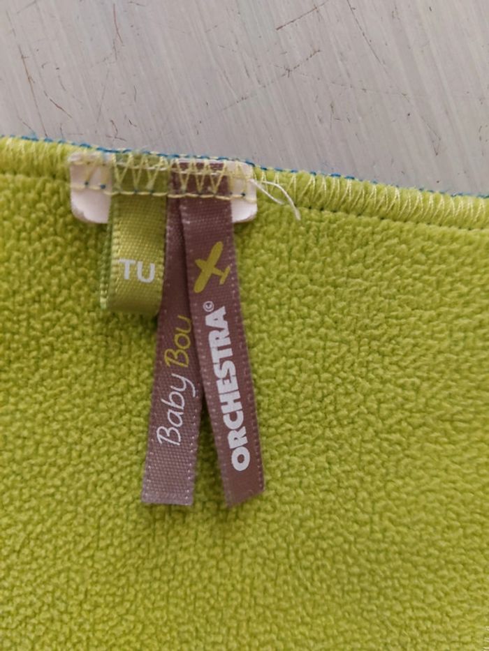 Bonnet + écharpes + moufles polaire 6-12M - photo numéro 2