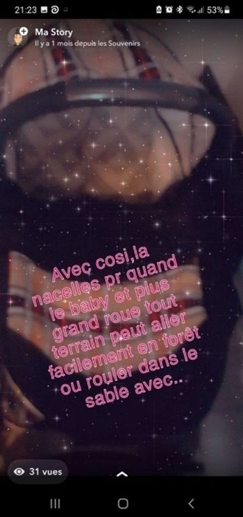 Poussette façon berbeury