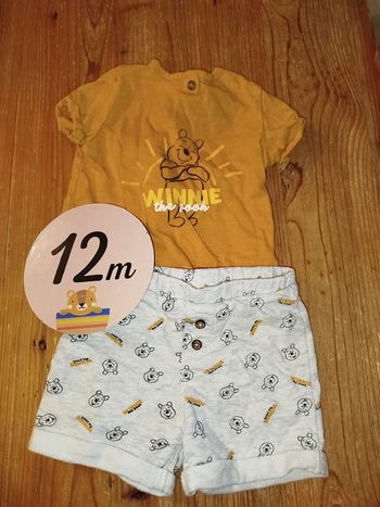 Ensemble Tee-short+short  12mois