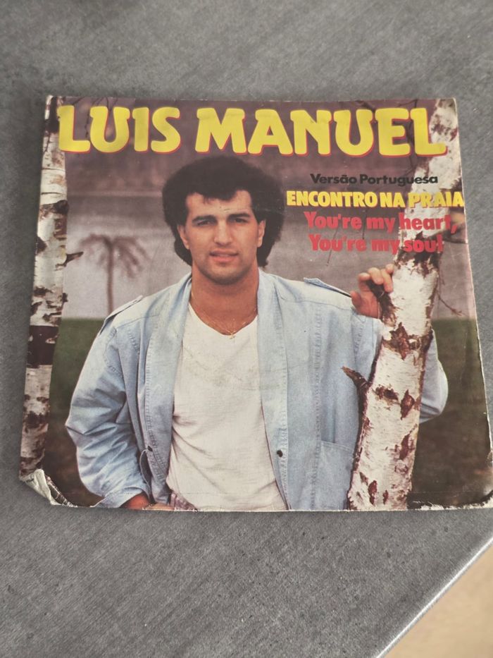 🎵 Vinyle 45T – Luis Manuel – Encontro na Praia (versão portuguesa de Modern Talking) 🎵