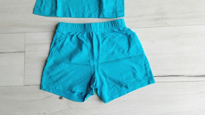 Vêtement garçon pyjama short bleu Je suis le roi motif lion Gémo 6 ans - photo numéro 2