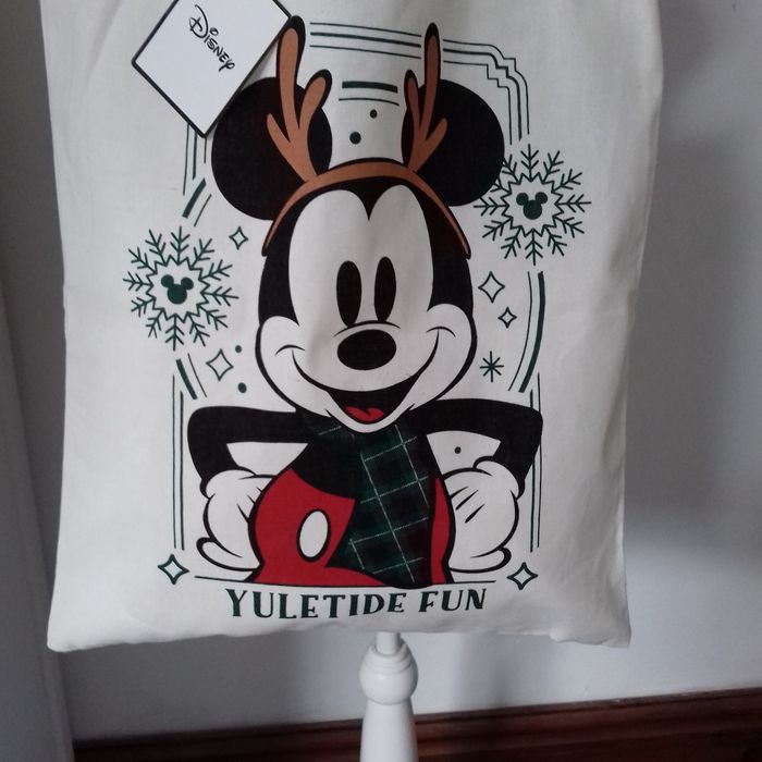 Tote bag Noël Mickey Mousse - Disney - 35X40cm - Neuf - photo numéro 7