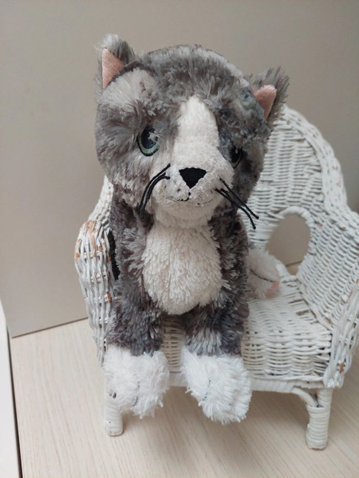 Ikea - peluche chat chaton gris - photo numéro 2
