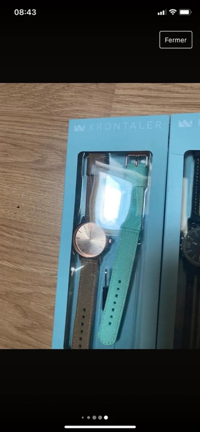 Montre mixte de couleur avec plusieurs  bracelets la pièce - photo numéro 5