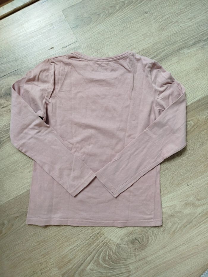 Tee shirt rose à manches longues 10 ans - photo numéro 3