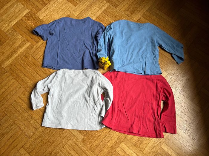 Lot 4 t-shirt fin manches longues 23mois Tex Baby - photo numéro 8