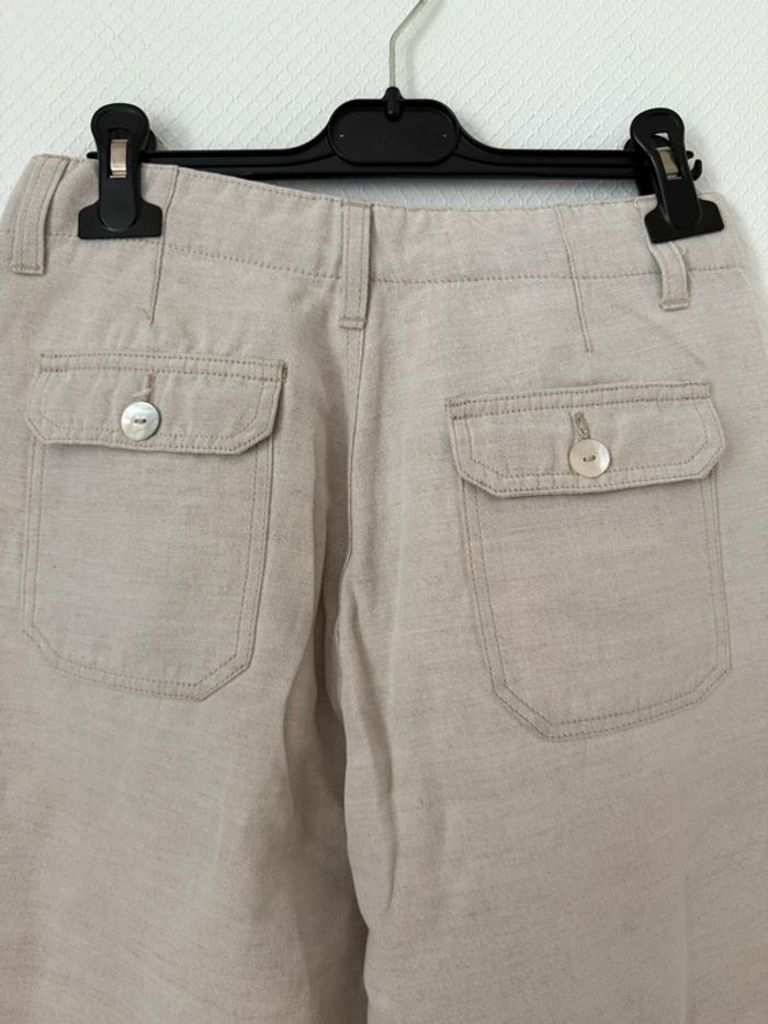 Pantalon en lin droit teddy smith en très bon état taille 32-34 - photo numéro 4