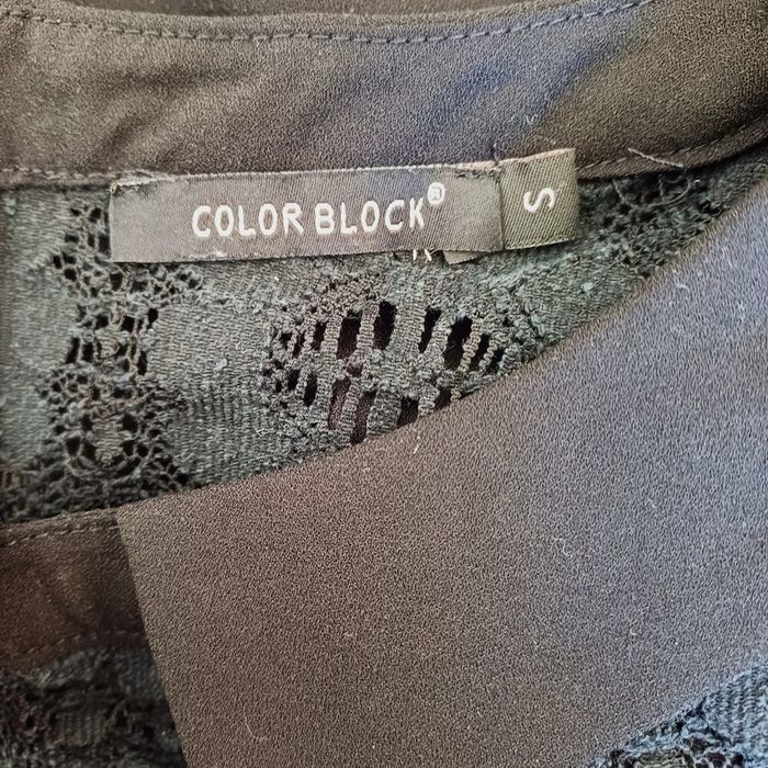 Haut noir Color Block taille S - photo numéro 10