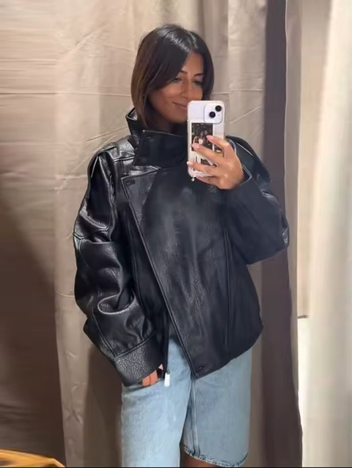 Veste femme automne 2025 nouveau noir à manches longues - photo numéro 2