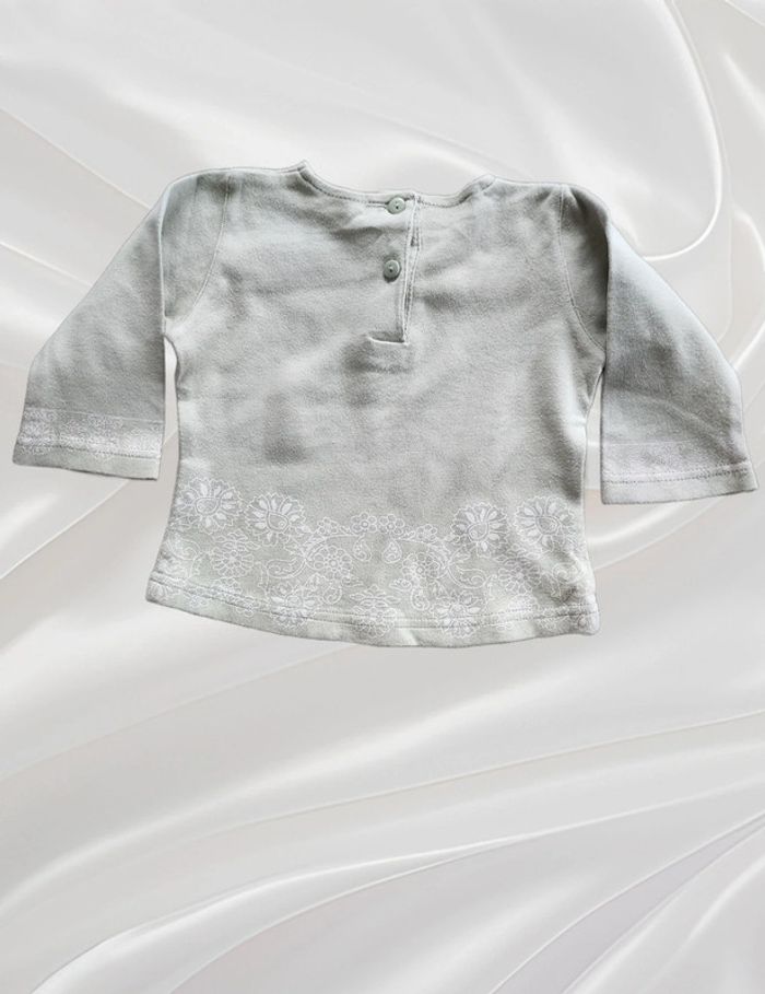 T-shirt haut manches longues fille 6 mois - photo numéro 2