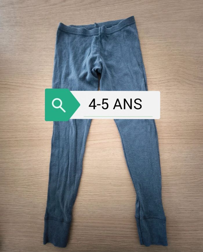 Legging gris hiver fille garçon 4-5 ans