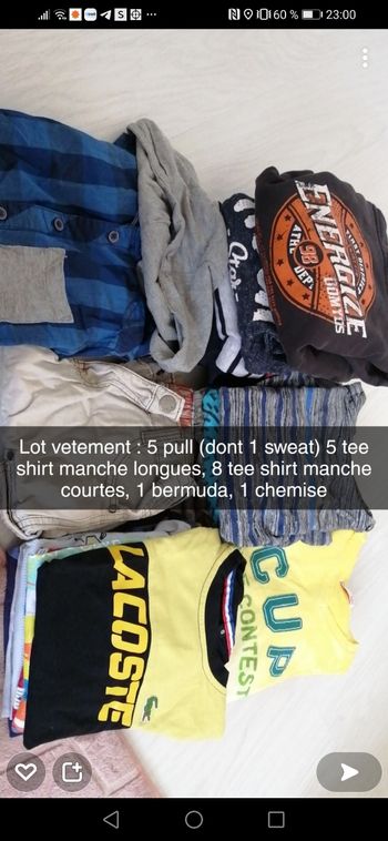 Lot vêtement 8 ans différents marques