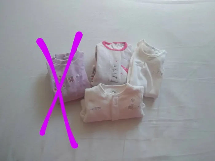 Lot de 2 Pyjamas Velours Fille Bébé - photo numéro 2