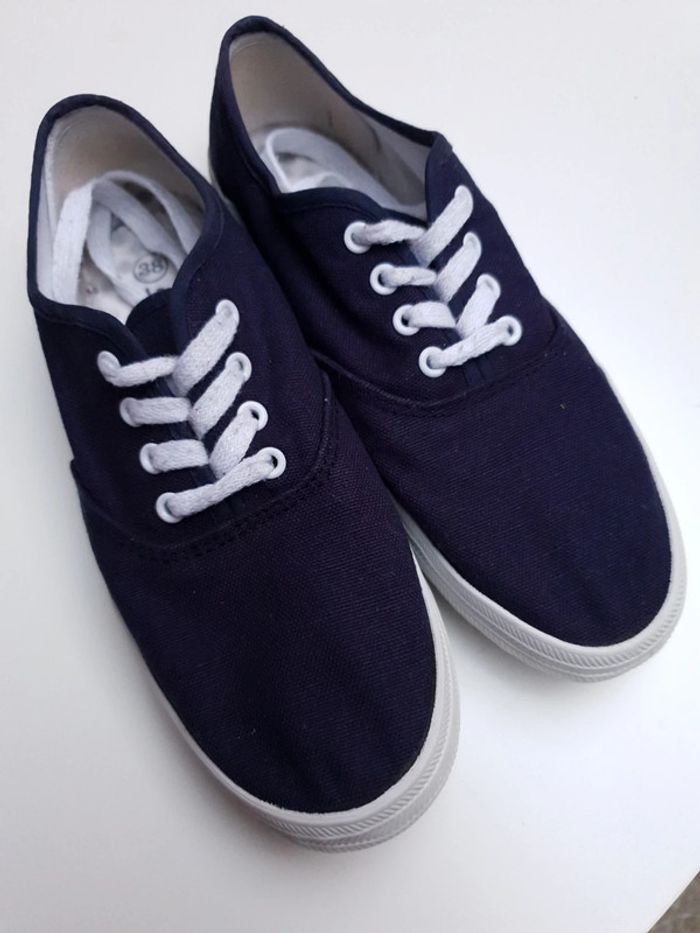 Tennis en toile bleu marine seabord 38 - photo numéro 3