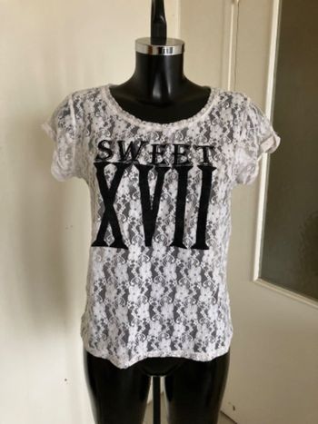 T-shirt en dentelle H&M taille 36/S