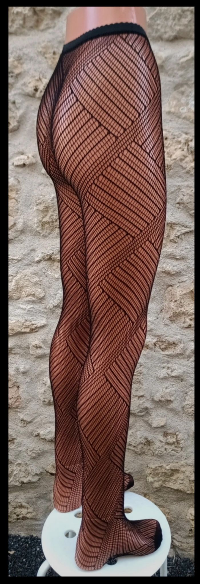 Collant résille motif fantaisie - photo numéro 4