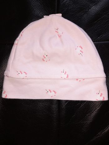 Bonnet 1-3 mois licorne TBE