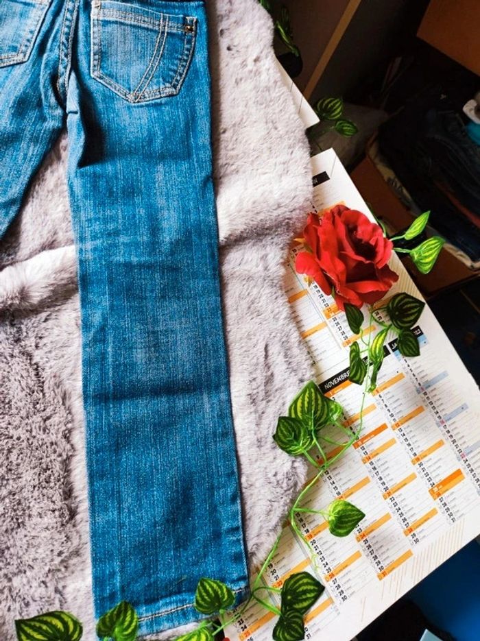 Jeans effet délavé 6 ans fille - photo numéro 9