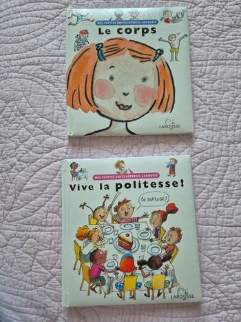 Livres enfants - mes petites encyclopédies larousse - lot 2 - corps et politesse
