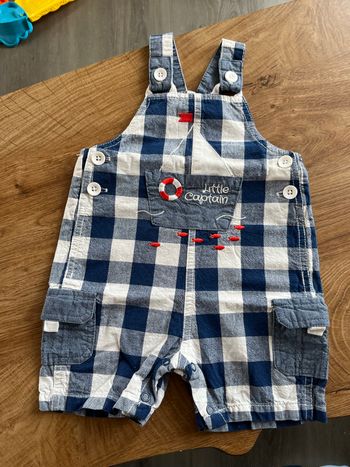 Salopette courte bébé garçon