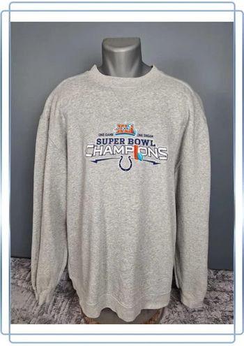 Sweat col rond / crewneck reebok homme gris / taille XL  full broderie(305)