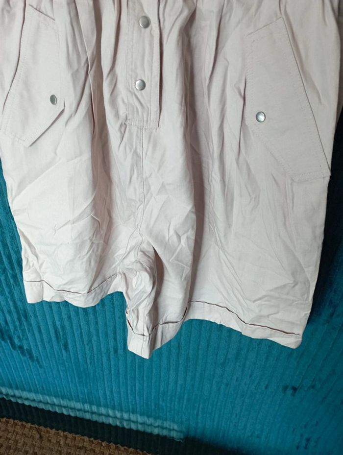 Combi mshort tissu fluide écru - photo numéro 4