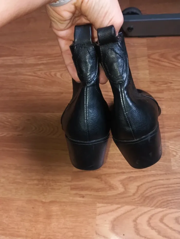 Bottines noires femme widefit taille 38 - photo numéro 5