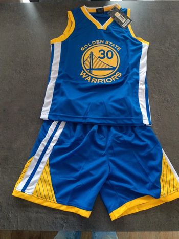 Tenue NBA golden state warriors Stephen Curry bleue t.24